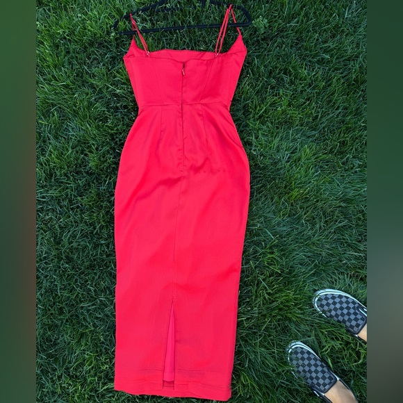 Sold Out House of CB Anais Corseted Midi Dress - Picture 8 of 10